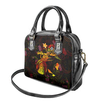 Wallis and Futuna Shoulder Handbag Octopus Plumeria Polynesian Tattoo