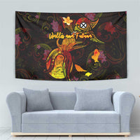 Wallis and Futuna Tapestry Octopus Plumeria Polynesian Tattoo