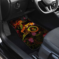New Caledonia Car Mats Octopus Plumeria Polynesian Tattoo