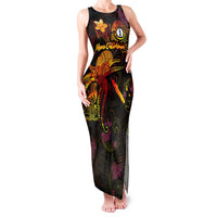 New Caledonia Family Matching Tank Maxi Dress and Hawaiian Shirt Octopus Plumeria Polynesian Tattoo