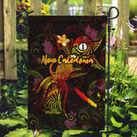 New Caledonia Garden Flag Octopus Plumeria Polynesian Tattoo DT02 Garden Flag Black - Polynesian Pride