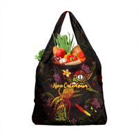 New Caledonia Grocery Bag Octopus Plumeria Polynesian Tattoo DT02 1-pack One Size Black - Polynesian Pride