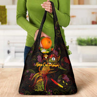 New Caledonia Grocery Bag Octopus Plumeria Polynesian Tattoo DT02 - Polynesian Pride