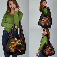 New Caledonia Grocery Bag Octopus Plumeria Polynesian Tattoo DT02 - Polynesian Pride