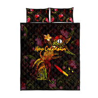 New Caledonia Quilt Bed Set Octopus Plumeria Polynesian Tattoo DT02 - Polynesian Pride