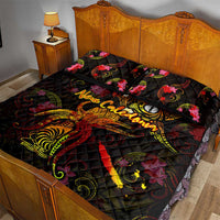 New Caledonia Quilt Bed Set Octopus Plumeria Polynesian Tattoo DT02 - Polynesian Pride