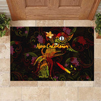 New Caledonia Rubber Doormat Octopus Plumeria Polynesian Tattoo DT02 Black - Polynesian Pride