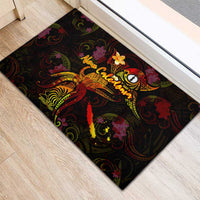 New Caledonia Rubber Doormat Octopus Plumeria Polynesian Tattoo DT02 - Polynesian Pride