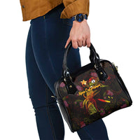 New Caledonia Shoulder Handbag Octopus Plumeria Polynesian Tattoo DT02 - Polynesian Pride