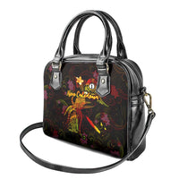New Caledonia Shoulder Handbag Octopus Plumeria Polynesian Tattoo DT02 - Polynesian Pride