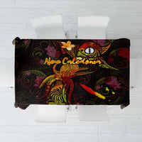 New Caledonia Tablecloth Octopus Plumeria Polynesian Tattoo DT02 Black - Polynesian Pride