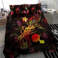 Tahiti French Polynesia Bedding Set Octopus Plumeria Polynesian Tattoo DT02 - Polynesian Pride