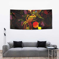 Tahiti French Polynesia Tapestry Octopus Plumeria Polynesian Tattoo DT02 - Polynesian Pride