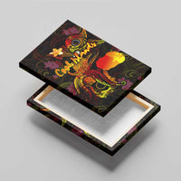 Cook Islands Canvas Wall Art Octopus Plumeria Polynesian Tattoo