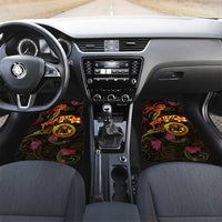 Cook Islands Car Mats Octopus Plumeria Polynesian Tattoo