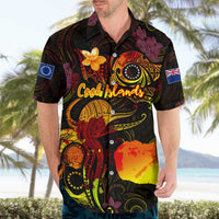 Cook Islands Hawaiian Shirt Octopus Plumeria Polynesian Tattoo
