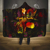 Cook Islands Hooded Blanket Octopus Plumeria Polynesian Tattoo