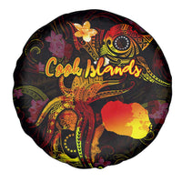 Cook Islands Spare Tire Cover Octopus Plumeria Polynesian Tattoo