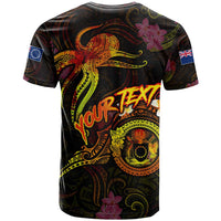 Cook Islands T Shirt Octopus Plumeria Polynesian Tattoo DT02 - Polynesian Pride