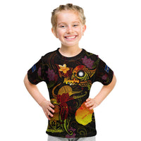 Nauru Kid T Shirt Octopus Plumeria Polynesian Tattoo