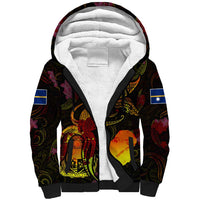 Nauru Sherpa Hoodie Octopus Plumeria Polynesian Tattoo