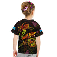 Tuvalu Kid T Shirt Octopus Plumeria Polynesian Tattoo DT02 - Polynesian Pride