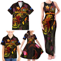 Northern Mariana Islands Family Matching Tank Maxi Dress and Hawaiian Shirt Octopus Plumeria Polynesian Tattoo DT02 - Polynesian Pride