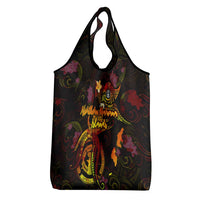 Northern Mariana Islands Grocery Bag Octopus Plumeria Polynesian Tattoo