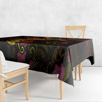 Marshall Islands Tablecloth Octopus Plumeria Polynesian Tattoo