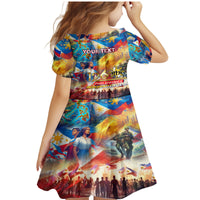 Custom The Philippines 126th Independence Anniversary Family Matching Mermaid Dress and Hawaiian Shirt Art Style