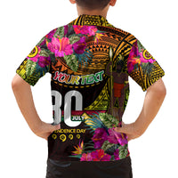 Personalised Vanuatu Independence Day 30 July Family Matching Puletasi and Hawaiian Shirt Hibiscus Polynesian Pattern DT02 - Polynesian Pride