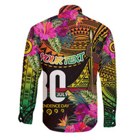 Personalised Vanuatu Independence Day 30 July Family Matching Puletasi and Hawaiian Shirt Hibiscus Polynesian Pattern DT02 - Polynesian Pride