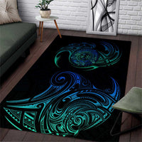 Sea Animal Polynesia Area Rug Polynesian Pattern