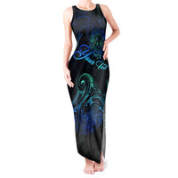 Sea Animal Polynesia Tank Maxi Dress Polynesian Pattern