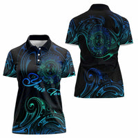 Sea Animal Polynesia Women Polo Shirt Polynesian Pattern