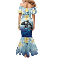 Mother And Baby Dolphins Family Matching Mermaid Dress and Hawaiian Shirt Hawaii Hibiscus DT02 - Polynesian Pride