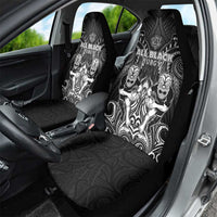 All Black Car Seat Cover New Zealand Rugby Mascot Maori