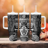 All Black Tumbler With Handle New Zealand Rugby Mascot Maori