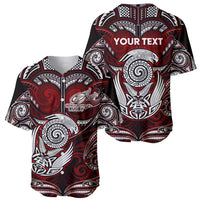 Personalized New Zealand Aotearoa Rugby Baseball Jersey Maori Fern Tattoo Art DT02 - Polynesian Pride