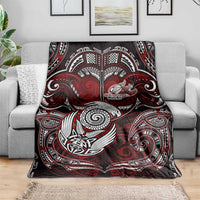 New Zealand Aotearoa Rugby Blanket Maori Fern Tattoo Art