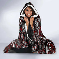 New Zealand Aotearoa Rugby Hooded Blanket Maori Fern Tattoo Art