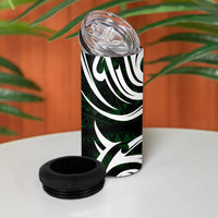 NZ Aotearoa Rugby 4 in 1 Can Cooler Tumbler New Zealand Silver Fern DT02 - Polynesian Pride