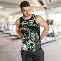 Personalized NZ Aotearoa Rugby Men Tank Top New Zealand Silver Fern