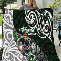 NZ Aotearoa Rugby Quilt New Zealand Silver Fern