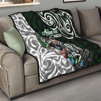 NZ Aotearoa Rugby Quilt New Zealand Silver Fern