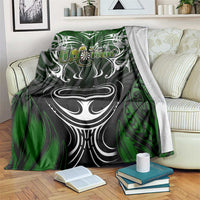 Warriors Maori Darts Blanket New Zealand Darts Silver Fern