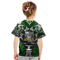 Personalised Warriors Maori Darts Kid T Shirt New Zealand Darts Silver Fern DT02 - Polynesian Pride
