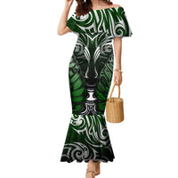 Personalised Warriors Maori Darts Mermaid Dress New Zealand Darts Silver Fern