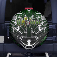 Warriors Maori Darts Spare Tire Cover New Zealand Darts Silver Fern DT02 No hole Green - Polynesian Pride