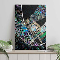 New Zealand Darts Canvas Wall Art NZ Paua Shell Maori Fern